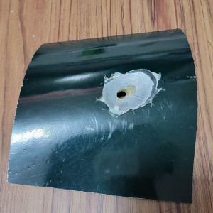Jaguar XK150 bullet hole shell – Ghost Ship (2002)