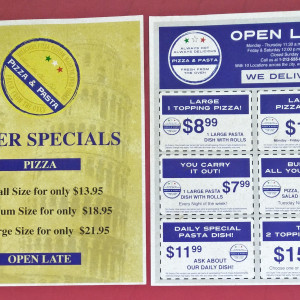 Pizza Flyer & Vouchers – The Strain (2014)