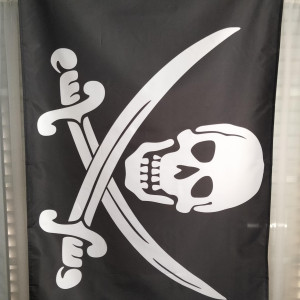 Pirate flag replica from the Morning Star – Cutthroat Island (1995)