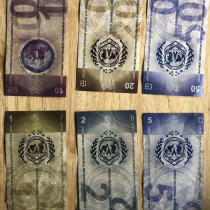E-Rep script money currency notes – Defiance (2013)