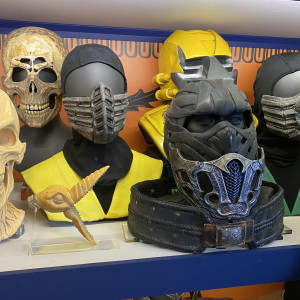 Sub Zero’s mask, cowl, neck, and belt – Mortal Kombat (2021)