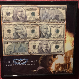 Burnt Currency Display – The Dark Knight (2008)