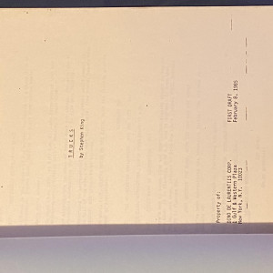 Trucks 1st Draft 1985 / Stephen King 1985 screenplay – Maximum Overdrive (1986)