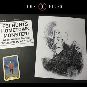 Prop Sketch from Grotesque Tarot Card Clipping – The X-Files (1993)