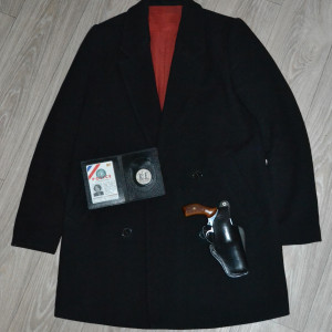 French Police Nationale id card medal and wallet – Julie Lescaut (1992)