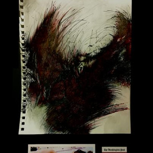 Mothman Drawing ID Card and Photo of Mary Klein – The Mothman Prophecies (2002)