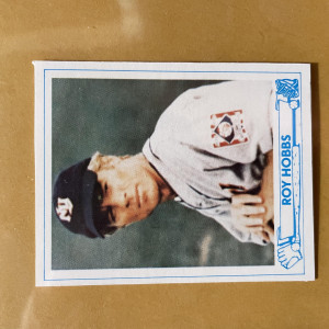 “Roy Hobbs” (Robert Redford) prop Baseball Card – The Natural (1984)