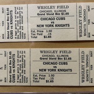 Prop Chicago Cubs vs New York Knights baseball tickets from “The Natural” – The Natural (1984)