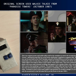 Walkie talkie from "Paradise Towers" (October 1987) – Doctor Who (1963)