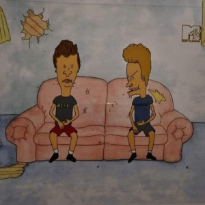 Animation Cel. – Beavis and Butt-Head (1993)