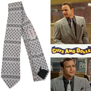 Sky’s patterned tie – Guys and Dolls (1955)