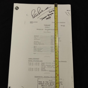 S3E30 "The Celestial Toyroom" Script (COA) – Doctor Who (1963)