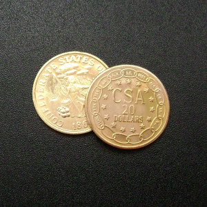 Dirk Pitt's Confederate States 20 Dollar Coin – Sahara (2005)