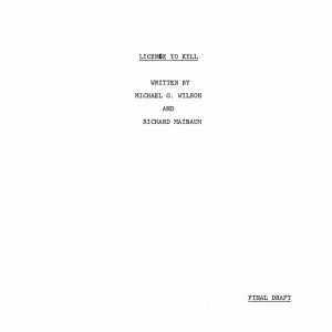 Final Draft Script – License to Kill (1984)
