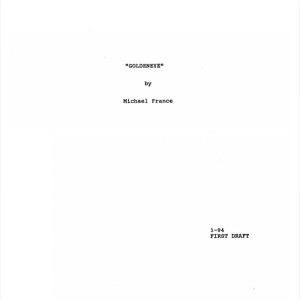 First Draft script Dated 01/94 – GoldenEye (1995)
