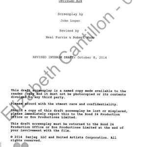 UntitledBond24 Script 10/08/14 – Spectre (2015)