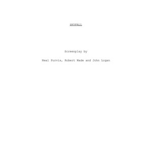 Unknown Draft Script – Skyfall (2012)