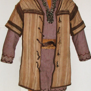 screen worn "Ivar ragnarsson" long sleeve Shirt & short sleeve Jacket set with Belt – Vikings (2013)
