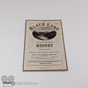 Black Lake whiskey bottle label – Peaky Blinders (2013)