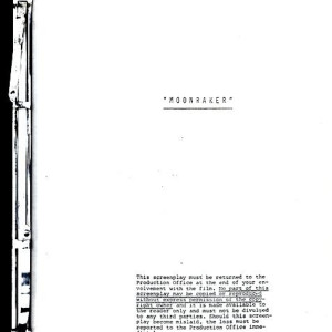 Script Dated 05/19/78 – Moonraker (1979)