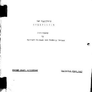 Second Draft Script Dated 09/23/65 – Goldfinger (1964)