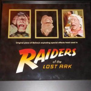 Screen-Used piece of exploding FX head of Rene Belloq – Raiders of the Lost Ark (1981)