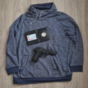 French Police Nationale id card medal and wallet – The Squad (2015)