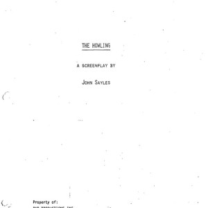 Final Draft Script Dated 03/04/80 – The Howling (1981)