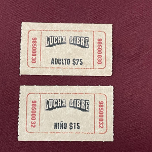 Prop Adult and Child admission tickets Lucha Libre (Wrestling) – Nacho Libre (2006)
