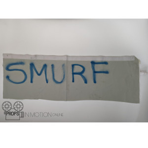 Smurf Girl graffiti piece – The Festival (2018)