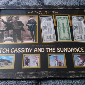 Bank notes used in train robbery scene – Butch Cassidy and the Sundance Kid (1969)