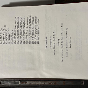 “The Rocketeer” original Production Script – The Rocketeer (1991)