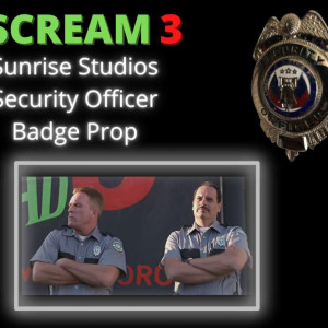 Scream 3 Sunrise studio security badge – Scream 3 (2000)