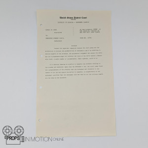 Ted Bundy (Zac Efron) court document – Extremely Wicked, Shockingly Evil and Vile (2019)