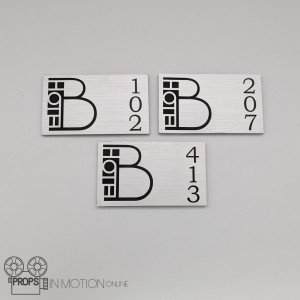 Hotel room number signs – Hotel Babylon (2006)