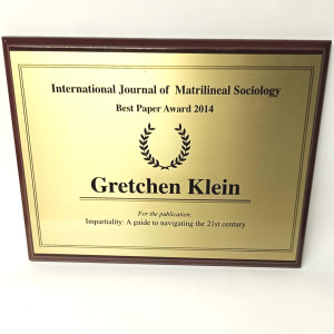 Gretchen Award Plaque – The Wilds (2020)