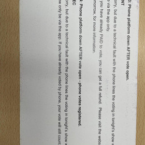 Original Continuity Cue Card