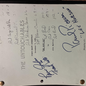 Production script for “The Untouchables” signed by Paul Picerni and Bruce Gordon – The Untouchables (1959)