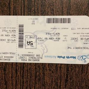 Kermit the Frog North Pole Airline Ticket – A Muppets Christmas: Letters to Santa (2008)