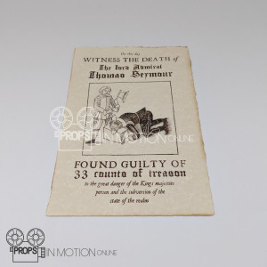 Thomas Seymour Execution Invitation – Becoming Elizabeth (2022)