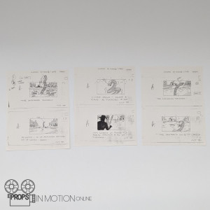 Set of three Storyboard Pages – Anaconda (1997)