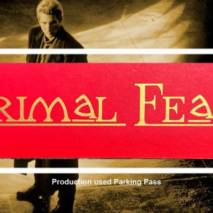 Production used Parking Pass – Primal Fear (1996)