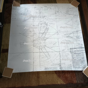FOX Studio Blueprints of the Jupiter 2 Full Scale Mock-Up – Lost in Space (1965)