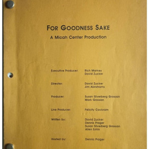 Original Movie Script – For Goodness Sake (1993)