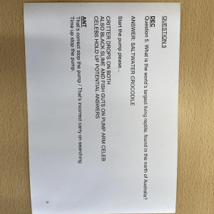 Original Cue Card