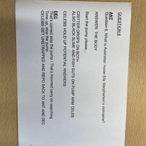 Original Cue Card