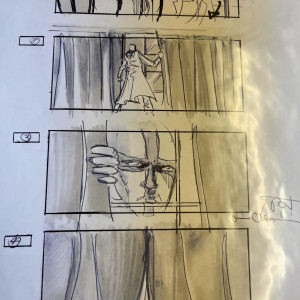 Original pencil and ink drawings storyboard – Priest (2011)