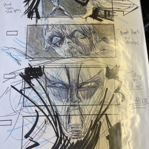 Original pencil and ink drawings storyboard – Priest (2011)