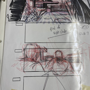 Original pencil and ink drawings storyboard – Priest (2011)