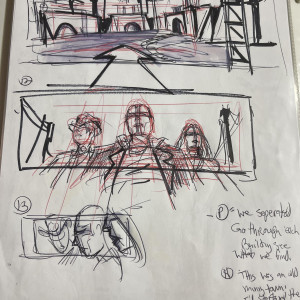 Original pencil and ink drawings storyboard – Priest (2011)